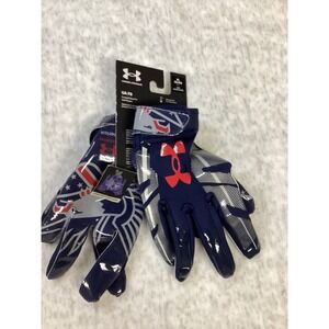 Under Armour UA F8 Football Gloves Mens XL Limited Edition Freedom Navy Blue New